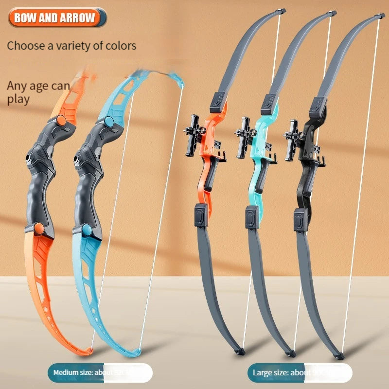 52cm Recurve Bow and Arrow Set for Children - Outdoor Archery Practice Toy with Target, Ideal Gift for Boys and Kids