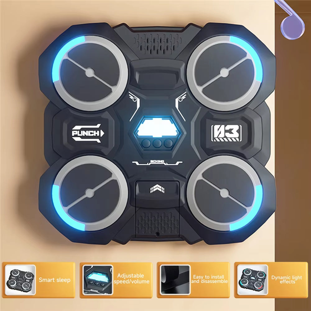 Bluetooth-Compatible Smart Music Boxing Machine for Children - Wall Mounted
