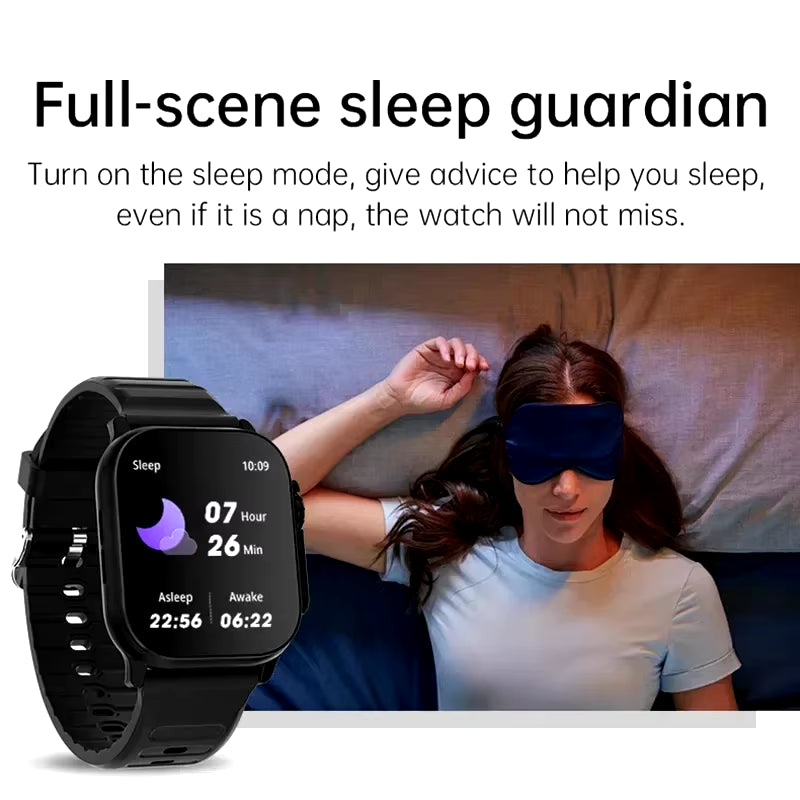T900 Ultra Smartwatch with Bluetooth Communication, Message Alerts, Heart Rate Monitoring, and Sports Tracking for Android and iOS - Unisex Design