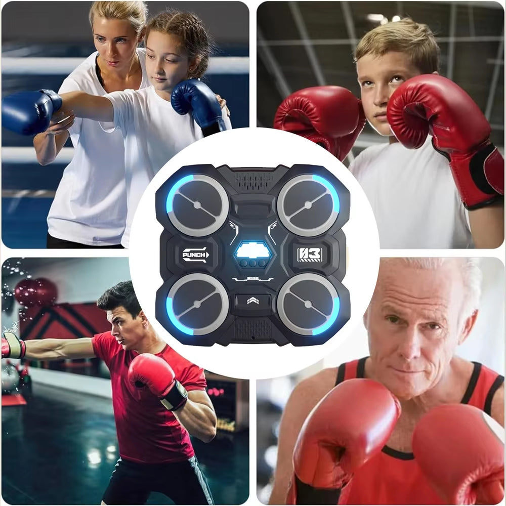 Bluetooth-Compatible Smart Music Boxing Machine for Children - Wall Mounted