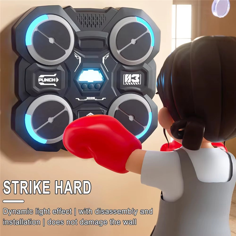 Bluetooth-Compatible Smart Music Boxing Machine for Children - Wall Mounted